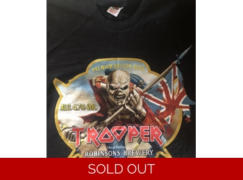 Iron Maiden - Trooper - Official Promotional Beer T-Shirt